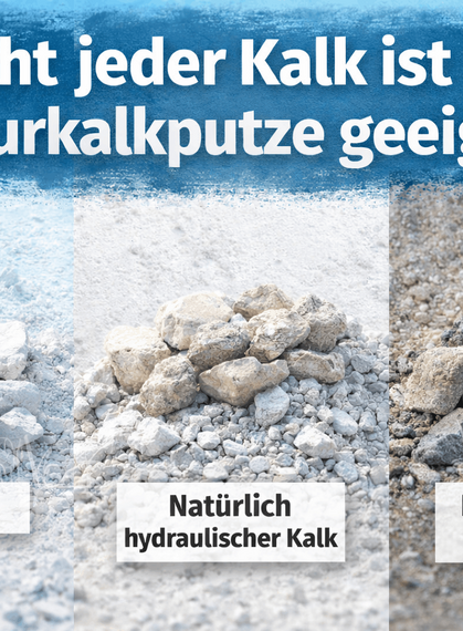 Die 3 Kalkarten im Vergleich