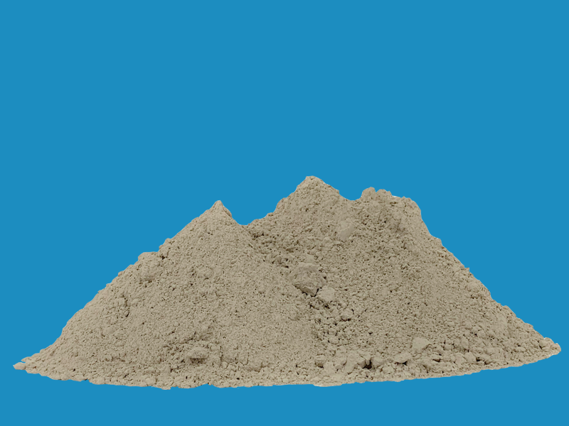 Limestone powder in small piles